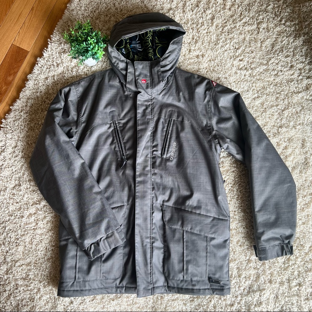 Quiksilver Gray Men’s Snowboarding Ski Coat